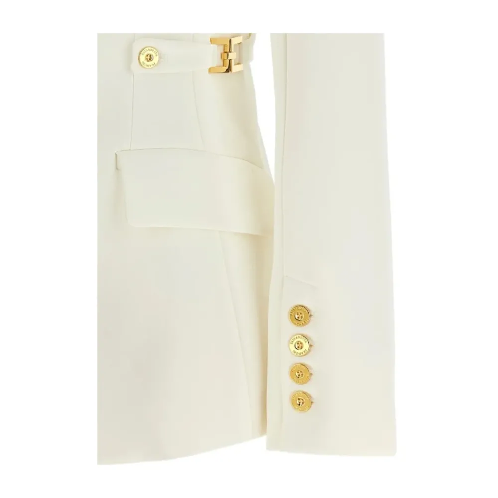 DAMES Elisabetta Franchi Jassen^Crepe jas met juweel accessoire