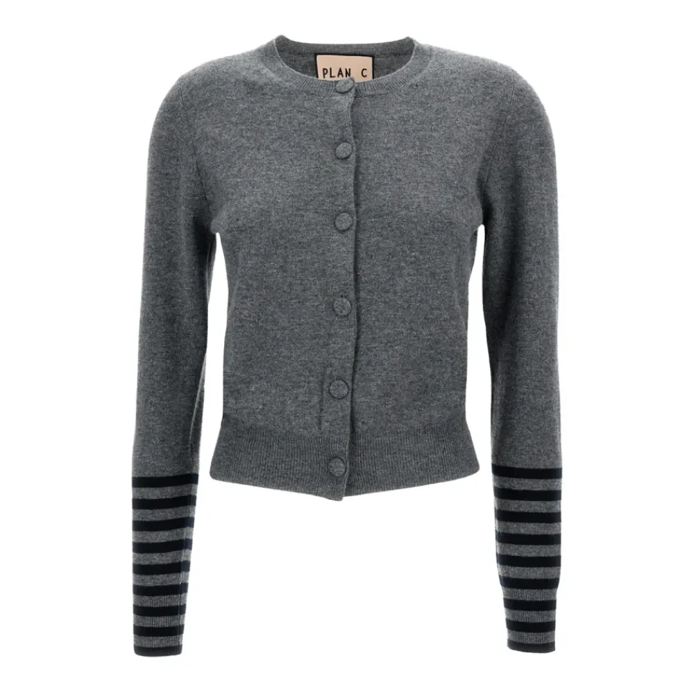 DAMES PLAN C Crewneck wollen vest