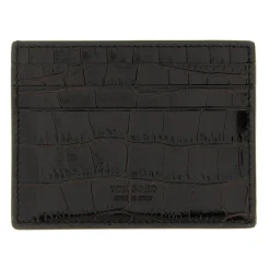 Heren Tom Ford Portefeuilles^Crocodile Leather Card Holder