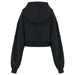 DAMES Off White Hoodies & Sweatvesten^Cropped Hoodie