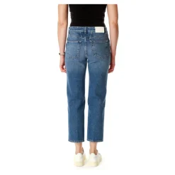 DAMES Closed Jeans^Cropped Straight Fit Jeans