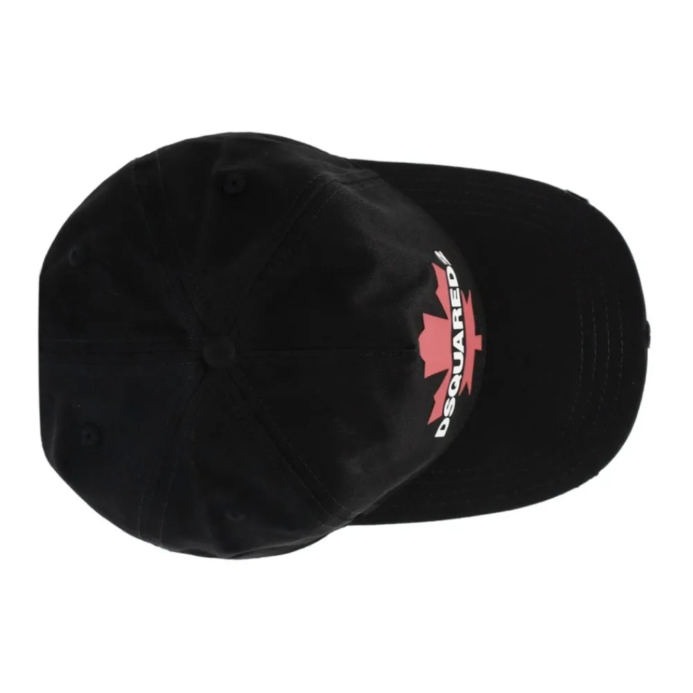 Heren Dsquared2 Petten^D2 Leaf Baseball Cap