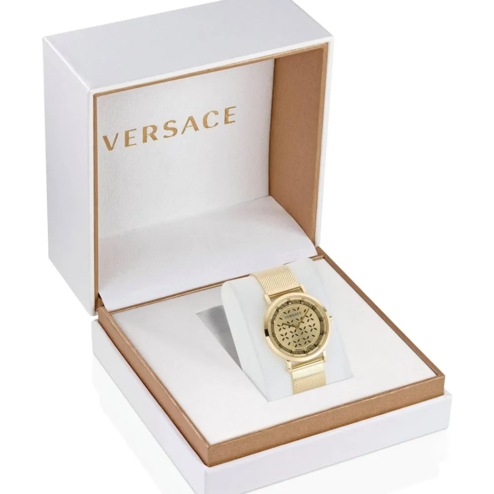 DAMES Versace Horloges^Dames Quartz Horloge Nieuwe Generatie Goudkleur