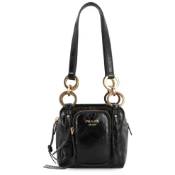 DAMES Prada Dangle Mini Leren Tas met Handvat