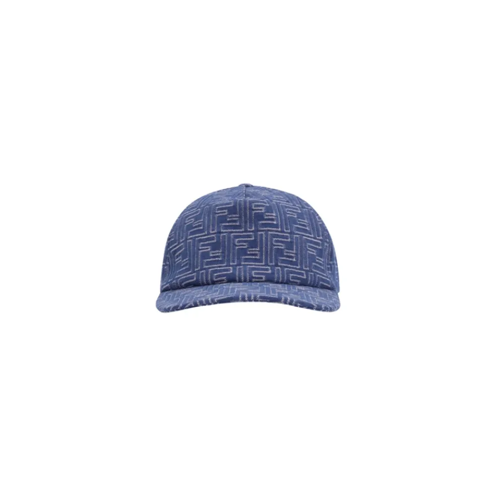 Heren Fendi Petten^Denim Baseball Cap