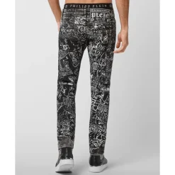 Heren Philipp Plein Jeans^Denim Broek Super Straight Cut
