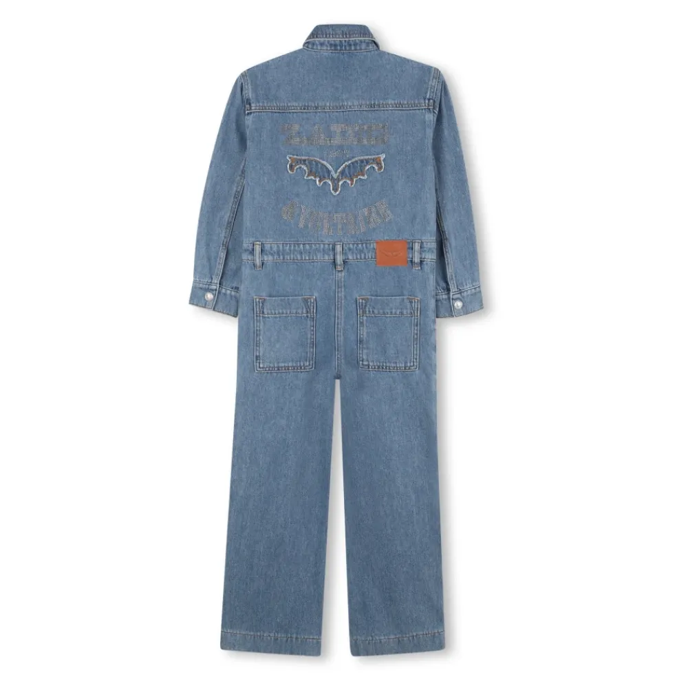 Zadig & Voltaire Denim Jumpsuit met overhemdkraag