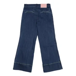 Elisabetta Franchi Denim Leggings met Rits en Zakken