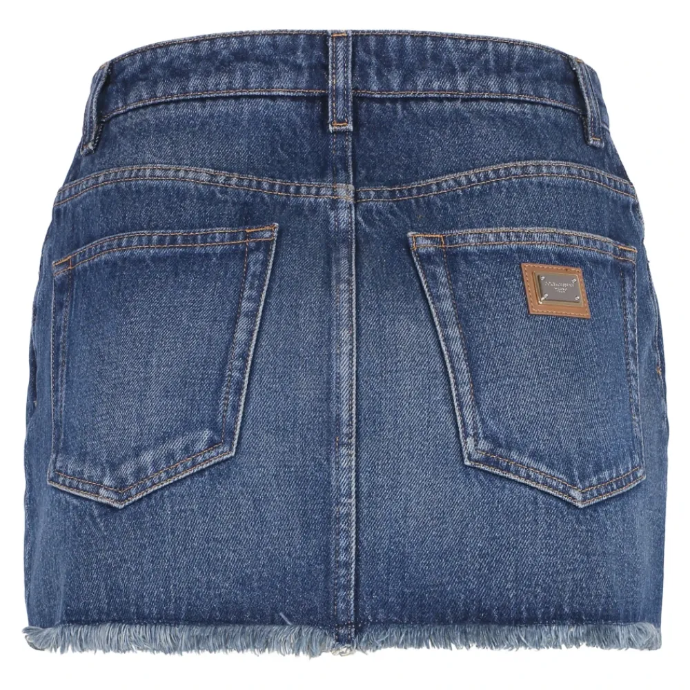 DAMES Dolce & Gabbana Rokken^Denim Mini Rok