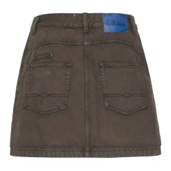 DAMES Ball Rokken^Denim Mini Rok Koffieboon