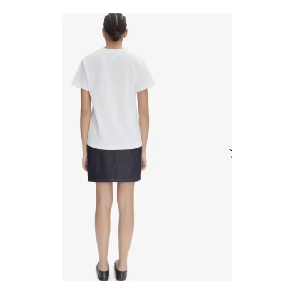 DAMES A.P.C. Denim Mini Rok met Indigo Bies