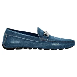 Heren Philipp Plein Instappers & Slip Ons^Denim Moccasin