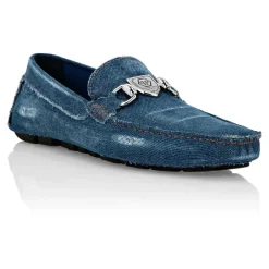 Heren Philipp Plein Instappers & Slip Ons^Denim Moccasin
