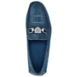 Heren Philipp Plein Instappers & Slip Ons^Denim Moccasin