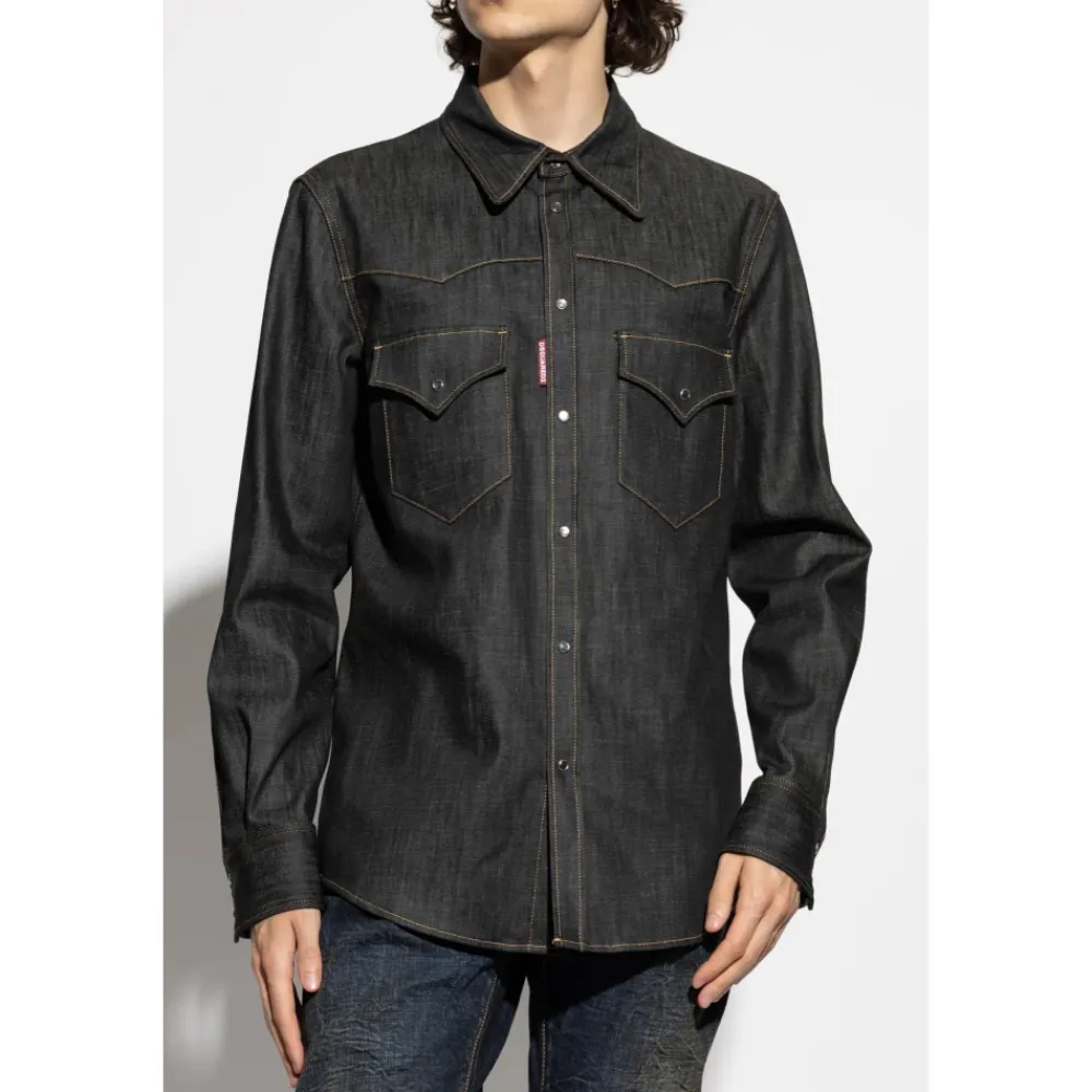 Heren Dsquared2 Denim overhemd