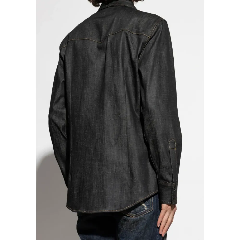 Heren Dsquared2 Denim overhemd