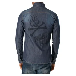 Heren Philipp Plein Denim Overhemd - Fitted
