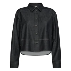 DAMES MOS MOSH Blouses^Denim overhemd met cropped silhouet
