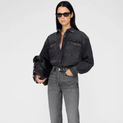 DAMES Anine Bing Blouses^Denim Shirt Box Fit