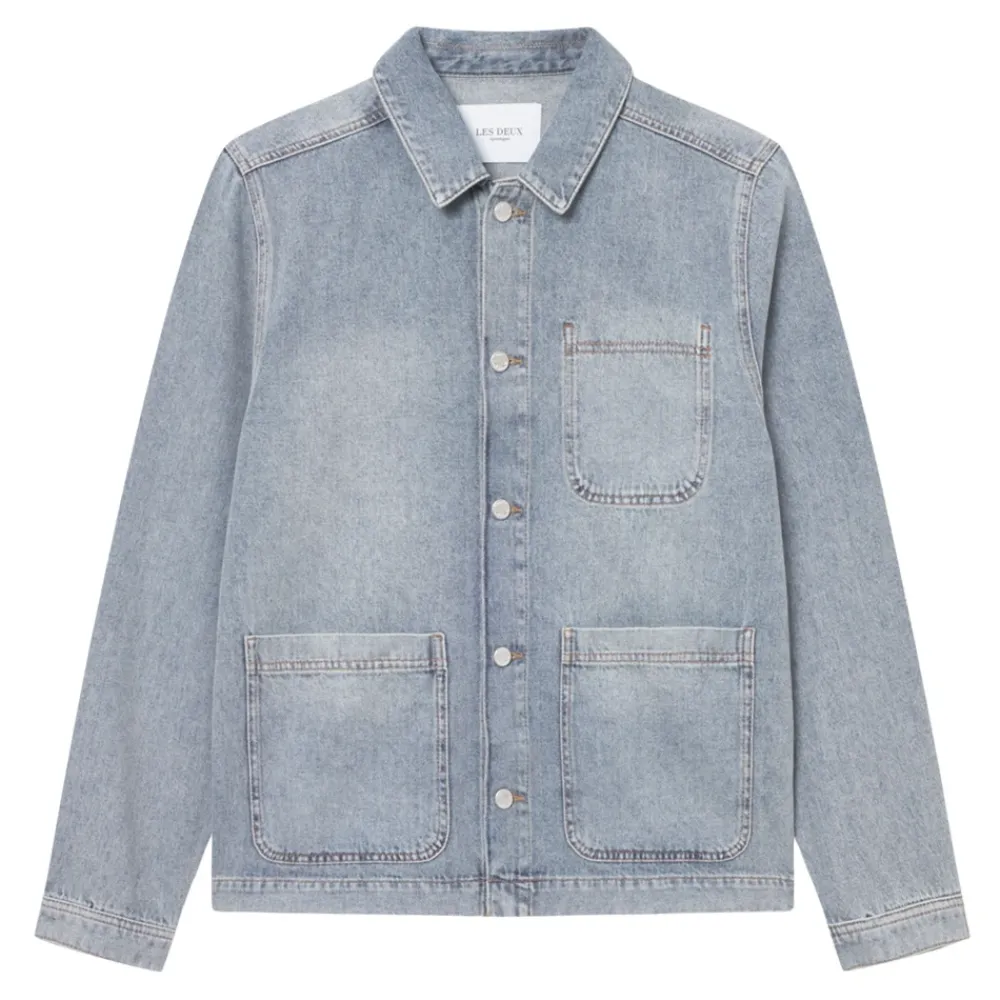 Heren Les Deux Denim Shirt Jacket