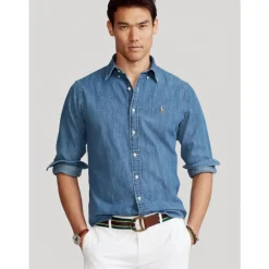 Heren Polo Ralph Lauren Denim Shirt op Maat