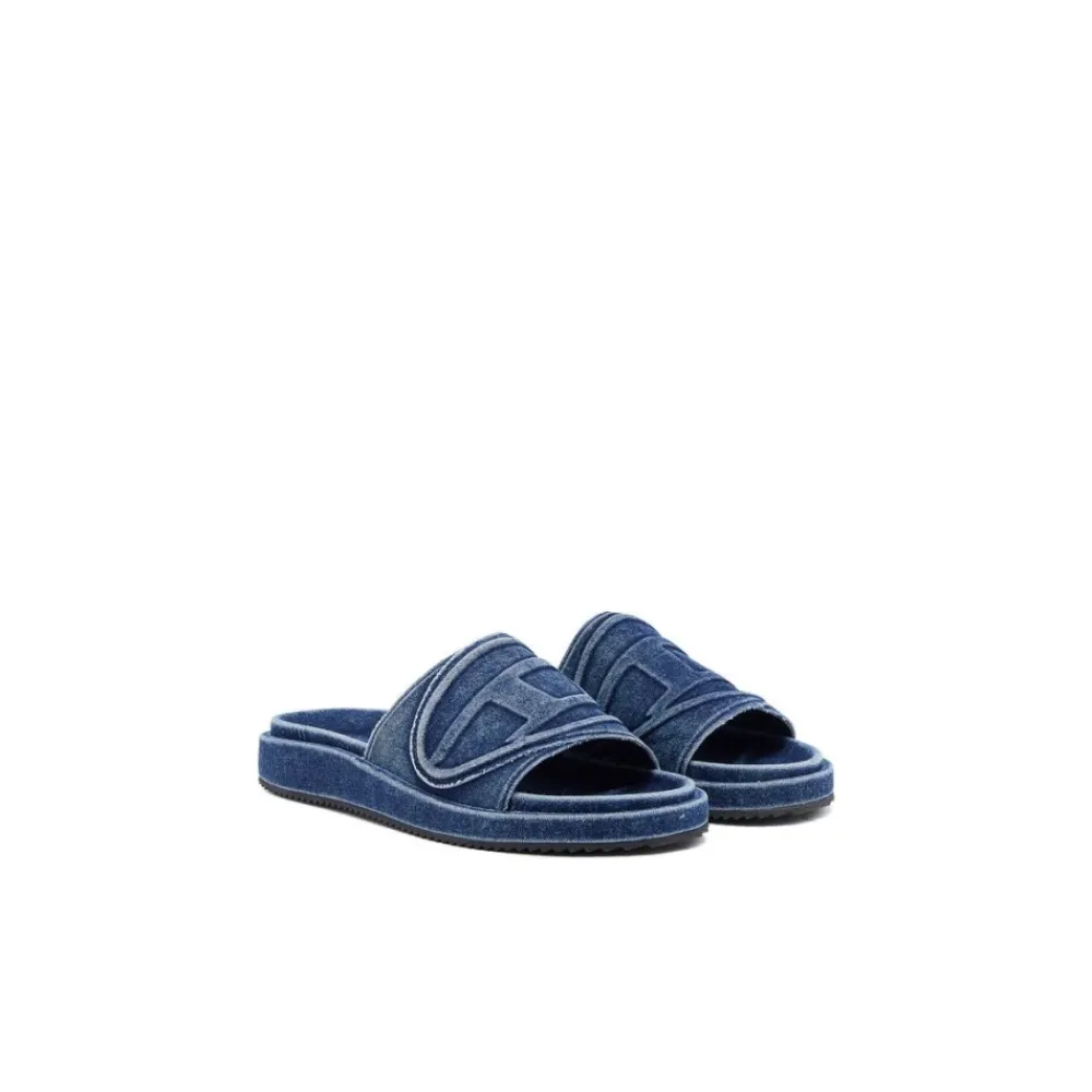 Heren Diesel Denim Slides