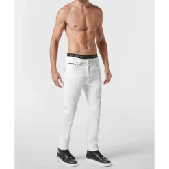 Heren Philipp Plein Jeans^Denim Trousers Detroit Fit Hexagon