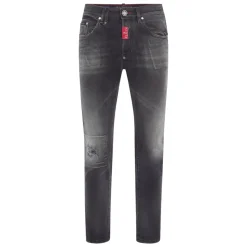 Heren Philipp Plein Jeans^Denim Trousers Skinny Fit Hexagon