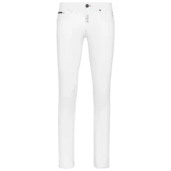 Heren Philipp Plein Denim Trousers Super Fit Hexagon