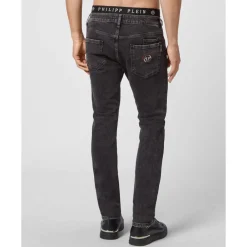 Heren Philipp Plein Denim Trousers Super Straight Cut Iconic