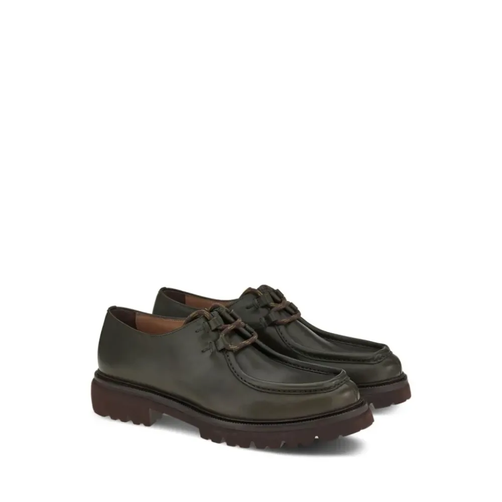 Heren Ferragamo Nette Schoenen^Derby Schoenen met Veters