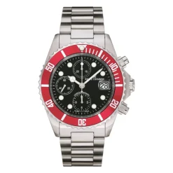 Heren Revue Thommen Diver Chrono Automatic in Zwart-Rood