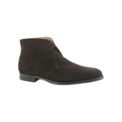 Heren Crockett & Jones Nette Schoenen^Donker Eiken Suede City Sole Veterschoenen