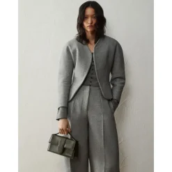 DAMES Jacquemus Donker Khaki Leren Crossbody Tas