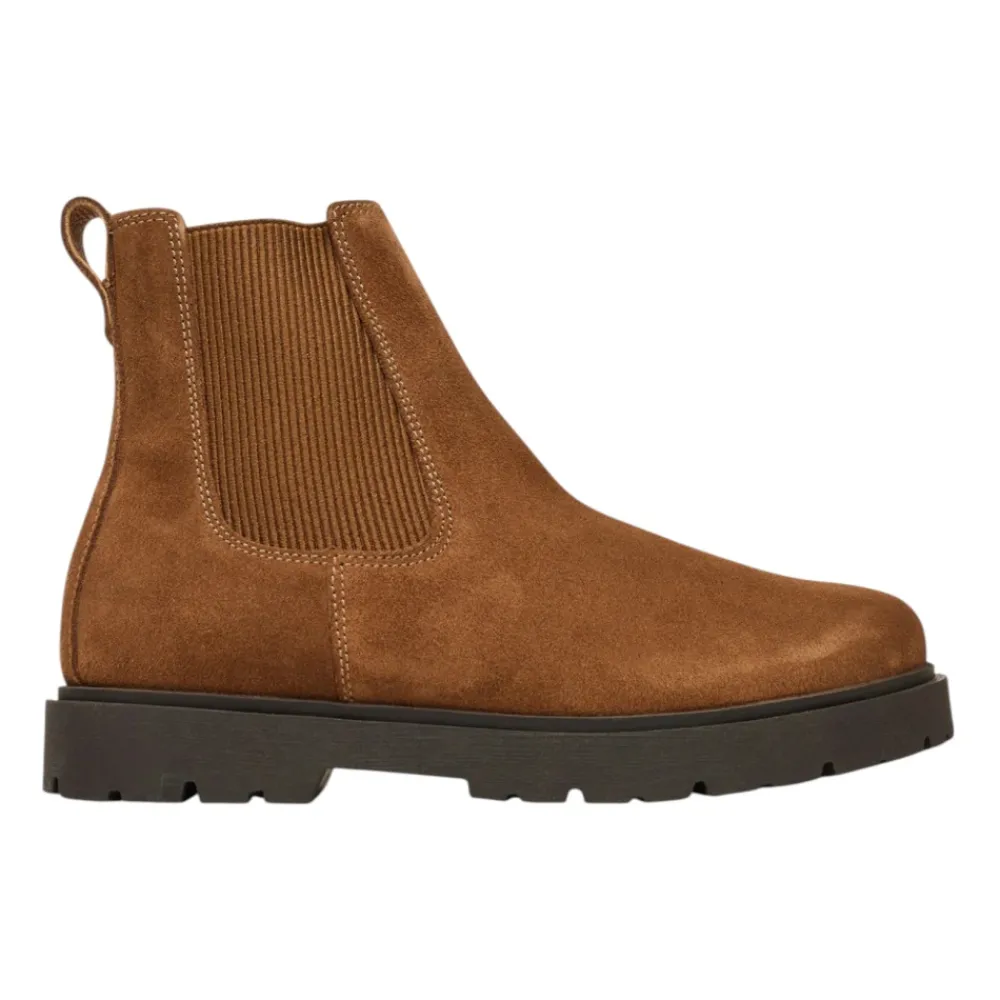 DAMES Birkenstock Donker Thee Suède Instaplaarzen