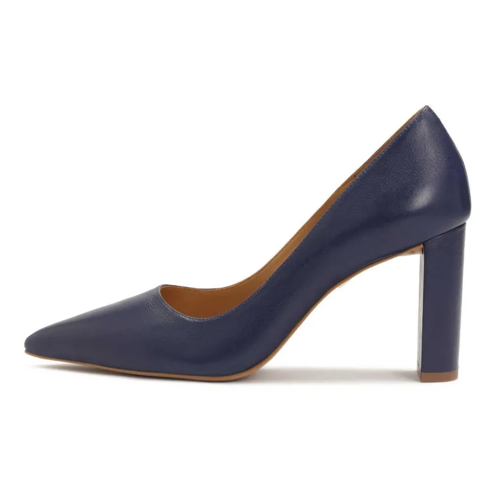 DAMES Kazar Pumps^Donkere pumps op een paal met puntige neuzen