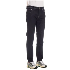 Heren Jacob Cohën Donkere Slim Fit Jeans
