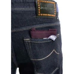 Heren Jacob Cohën Donkere Slim Fit Jeans