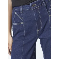 DAMES Co'Couture Jeans^Donkere Wijde Jeans Broek