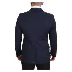 Heren Dolce & Gabbana Donkere Wol Single Breasted Blazer