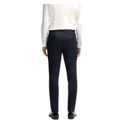 Heren Hugo Kostuums^Donkere Zijde Afgezette Wollen Smoking