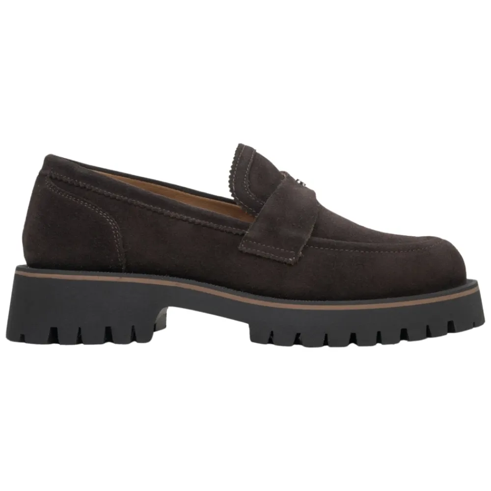 DAMES Estro Loafers^Donkere Chunky Platform Loafers