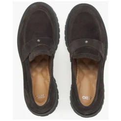 DAMES Estro Loafers^Donkere Chunky Platform Loafers