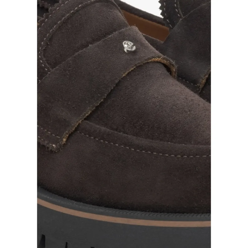 DAMES Estro Loafers^Donkere Chunky Platform Loafers