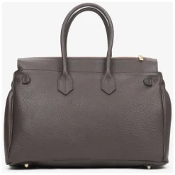 DAMES Estro Handtassen^Donkere Satchel Handtas voor Vrouwen gemaakt van Premium Italiaans Echt Leer