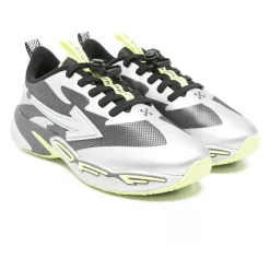 Off White Sneakers^Donkergrijze Zilveren Springende Schoenen