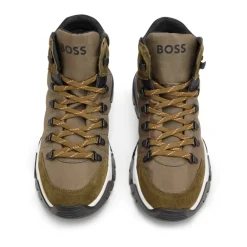 Heren Hugo Donkergroene Wandelschoenen