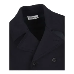 Heren Stone Island Double-breasted Pea Coat