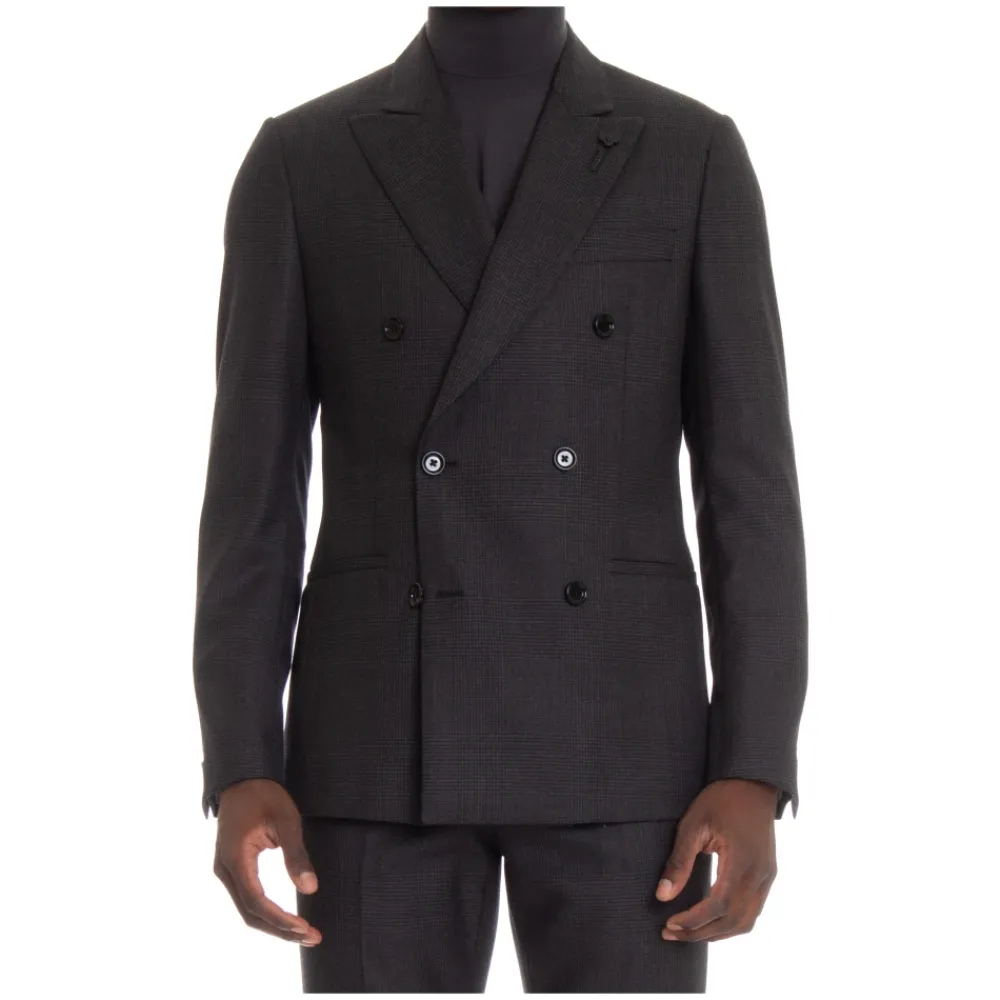 Heren Lardini Double-Breasted Suit Set