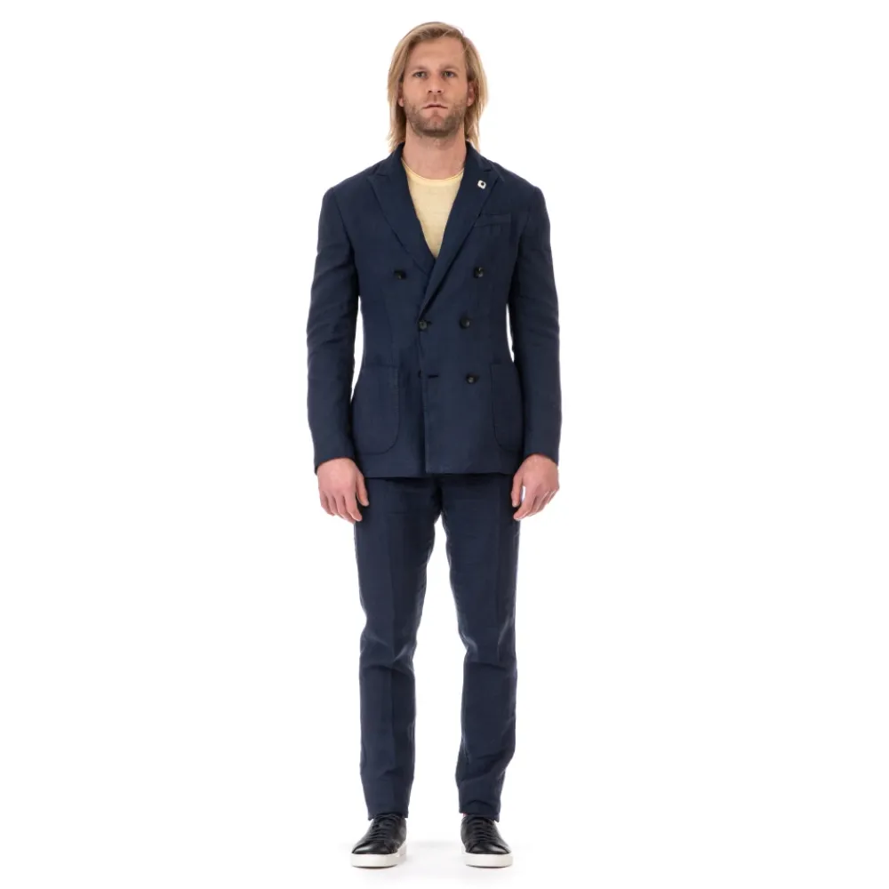 Heren Lardini Double-Breasted Suit Set